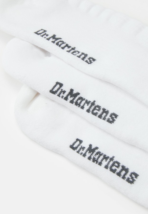 Dobbel Doc 3 Pakk Unisex Sokker Dr.martens Norge Hvit Bomullsblanding