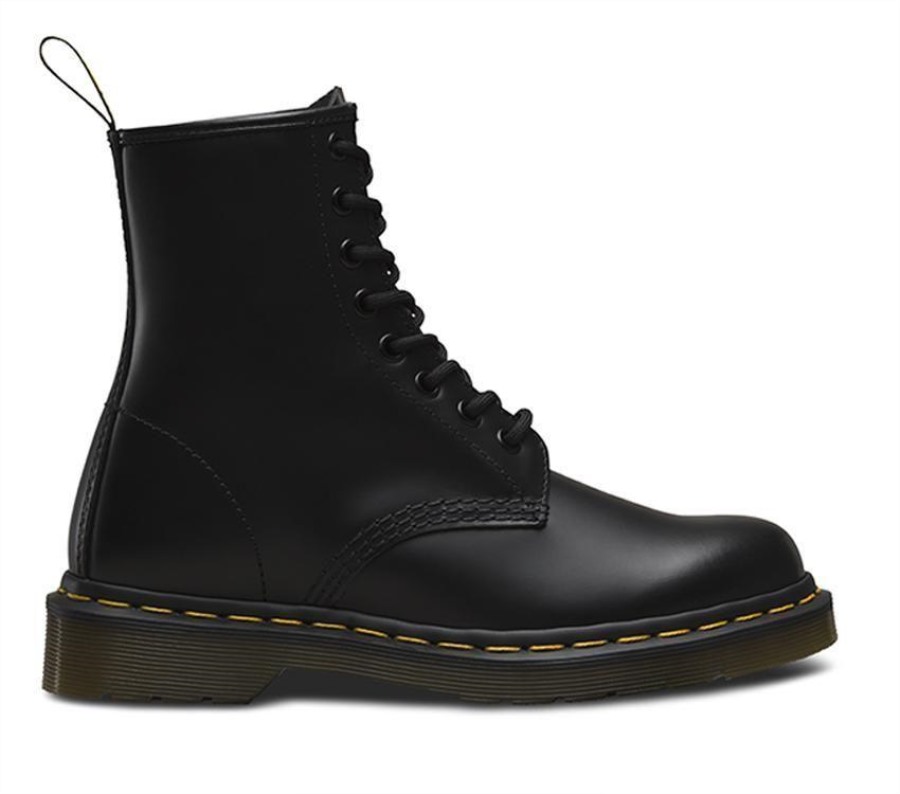 Sort Glatt Dr.martens Norge 1460 Glatt