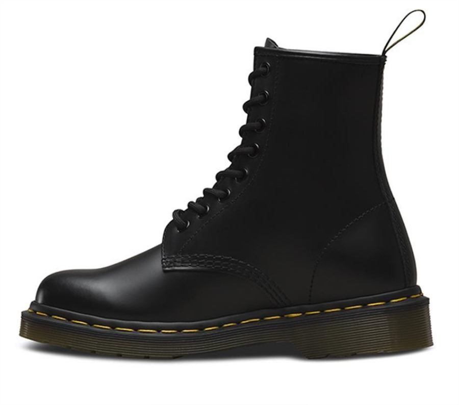 Sort Glatt Dr.martens Norge 1460 Glatt