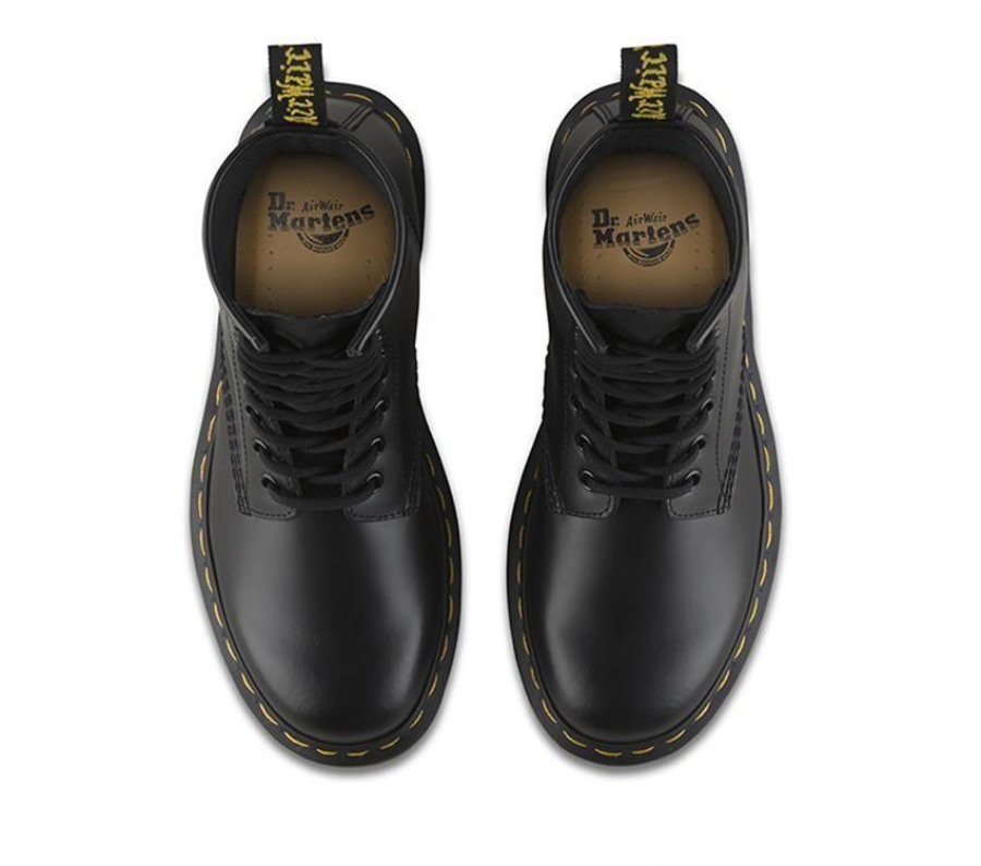 Sort Glatt Dr.martens Norge 1460 Glatt