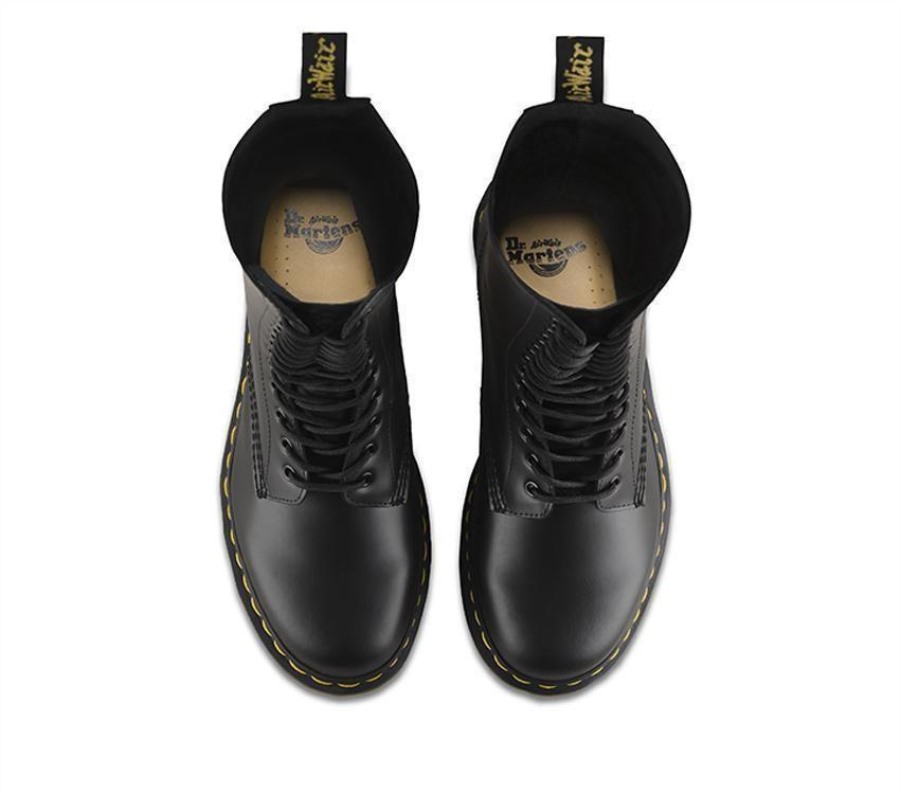 Sort Glatt Dr.martens Norge 1914 Glatt
