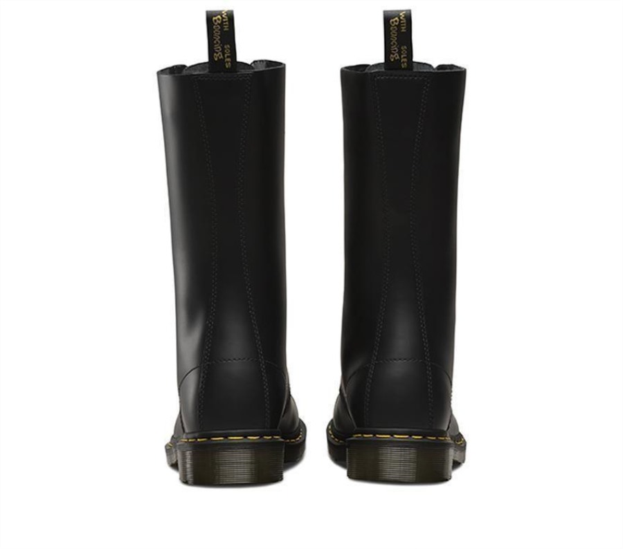 Sort Glatt Dr.martens Norge 1914 Glatt