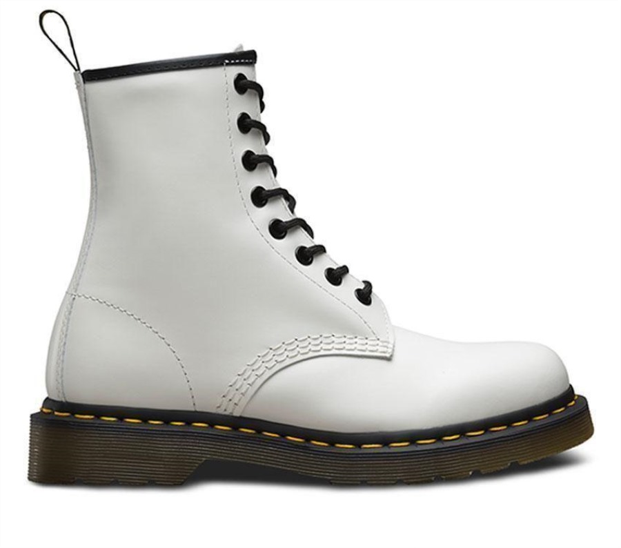 Dr.martens Norge 1460 Glatt Hvit Glatt