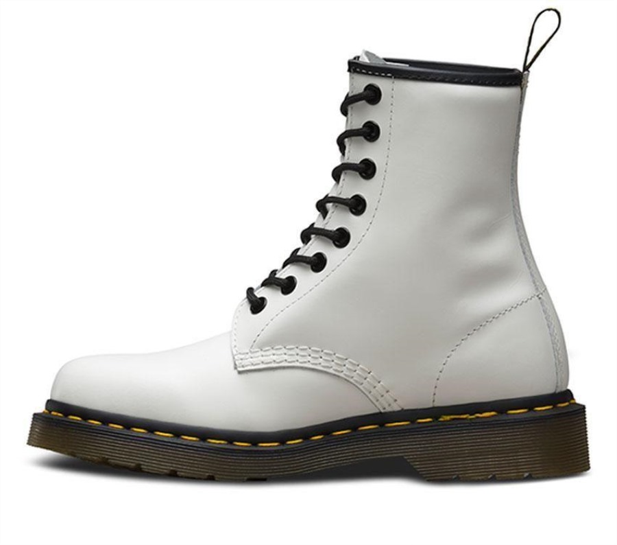 Dr.martens Norge 1460 Glatt Hvit Glatt