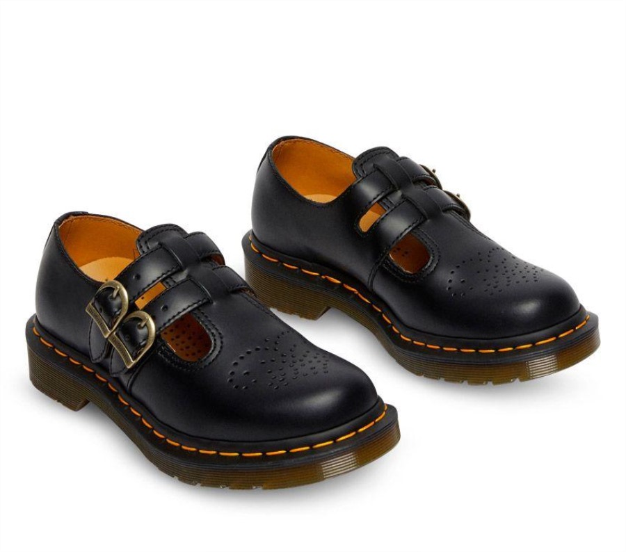 8065 Mary Jane Dr.martens Norge Sort Glatt