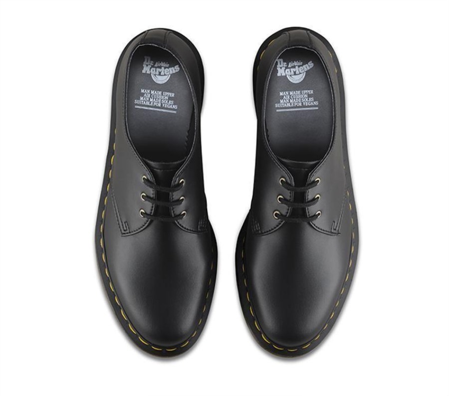 Vegan 1461 Dmc 3 Eye Shoe Dr.martens Norge Black Felix Rub Off