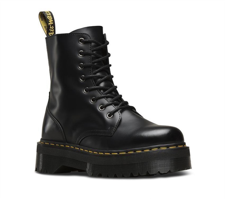 Dr.martens Norge Jadon Sort Polert Glatt