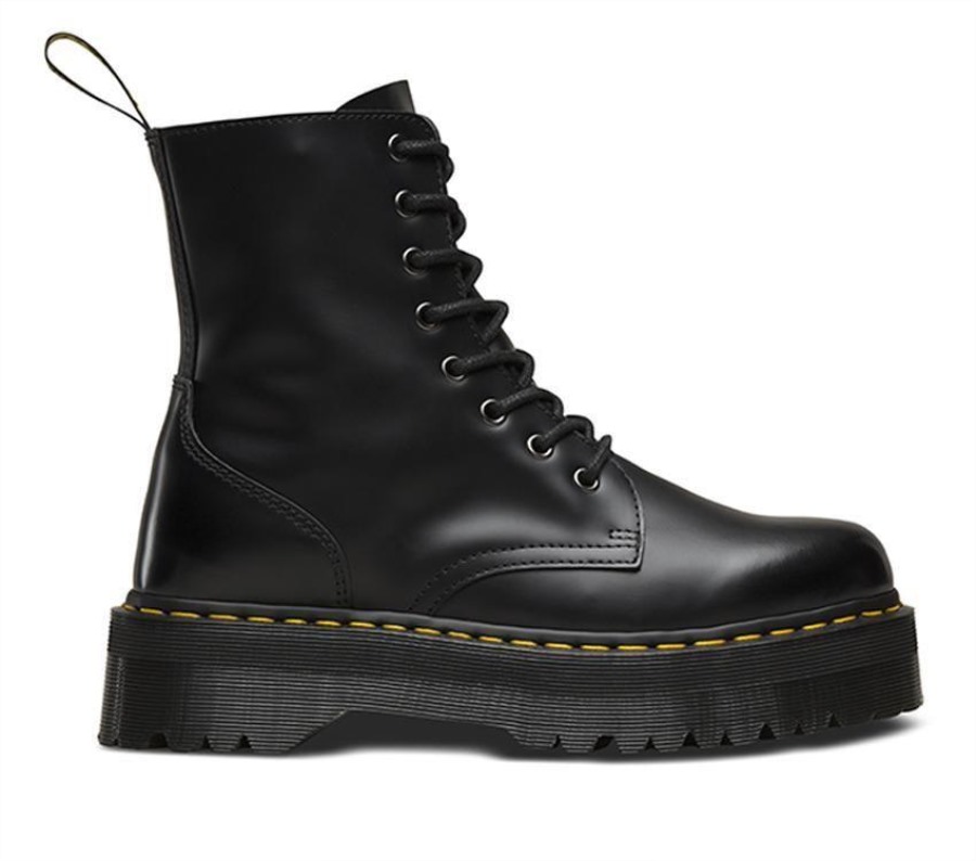 Dr.martens Norge Jadon Sort Polert Glatt