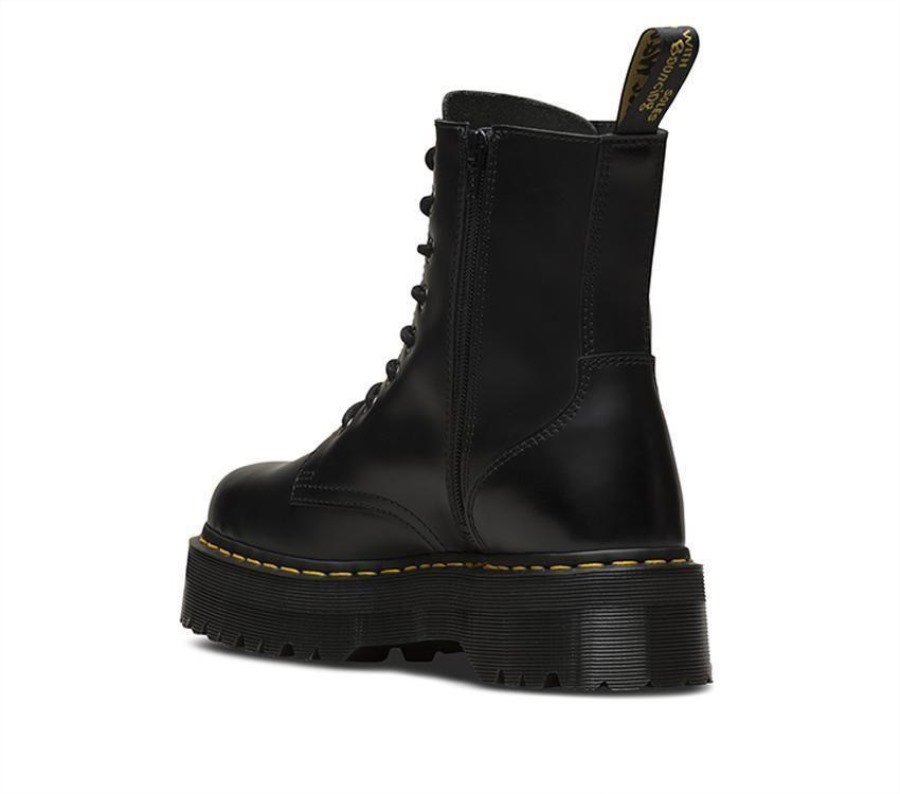 Dr.martens Norge Jadon Sort Polert Glatt