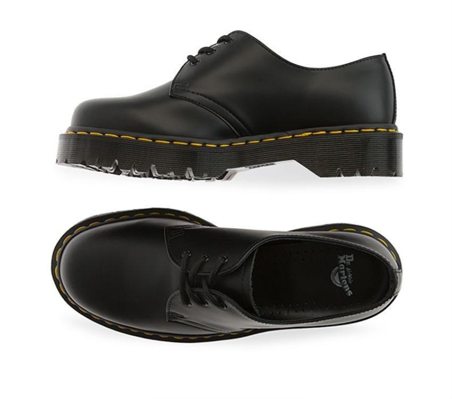 Sort Glatt Dr.martens Norge 1461 Bex