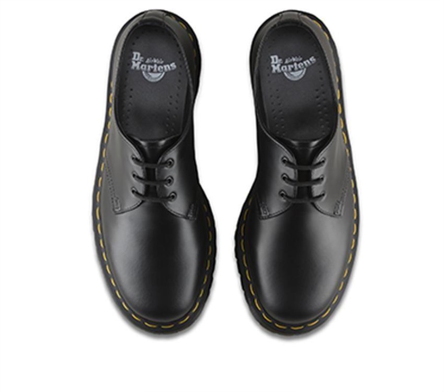 Sort Glatt Dr.martens Norge 1461 Bex