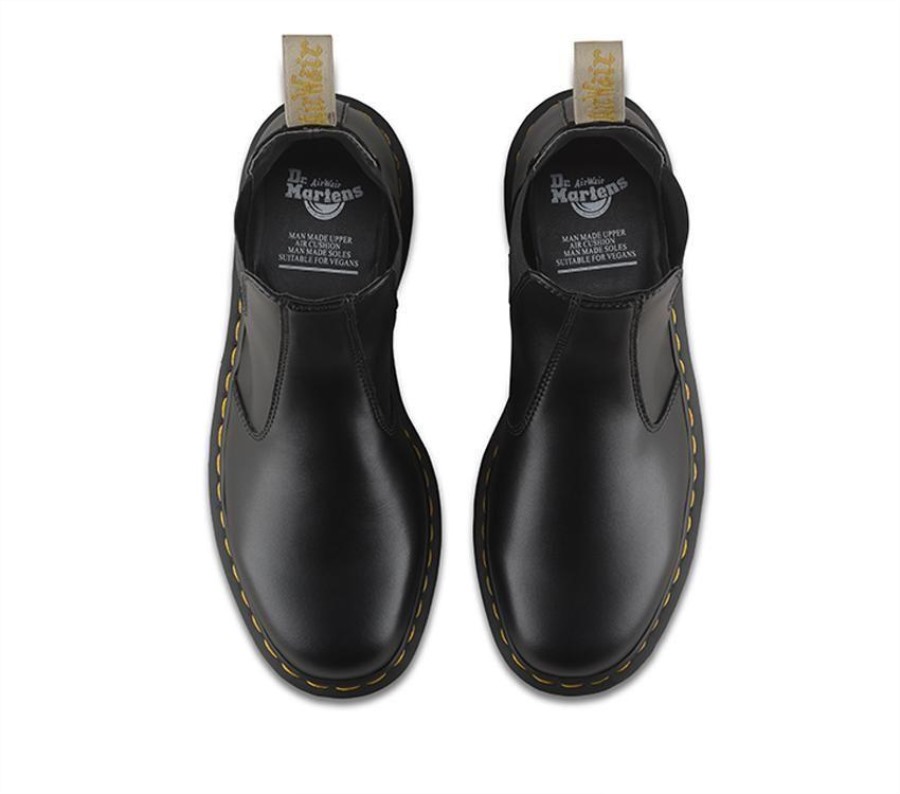 Vegan 2976 Chelsea Dr.martens Norge Black Felix Rub Off