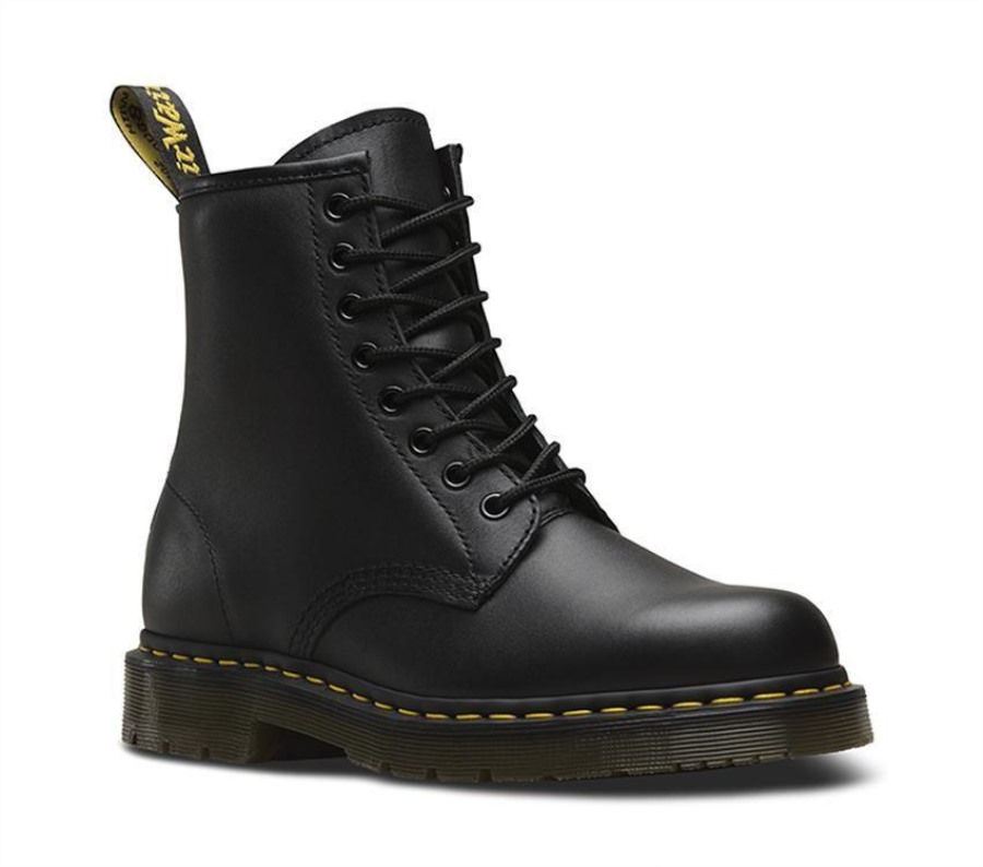 1460 Sklisikre Dr.martens Norge Black Industrial Full Grain