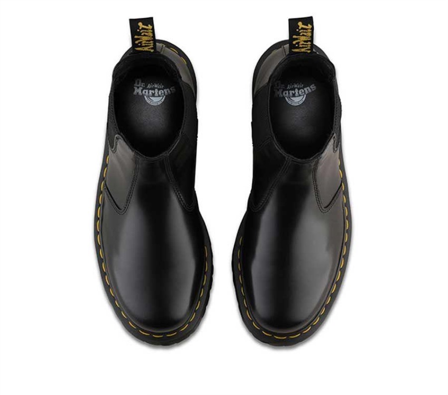 Sort Polert Glatt Dr.martens Norge 2976 Quad