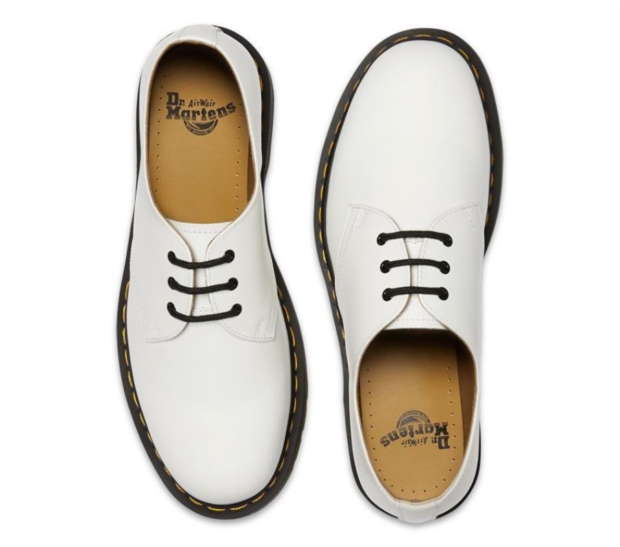 1461 Glatt Oxford Sko Dr.martens Norge Hvit Glatt
