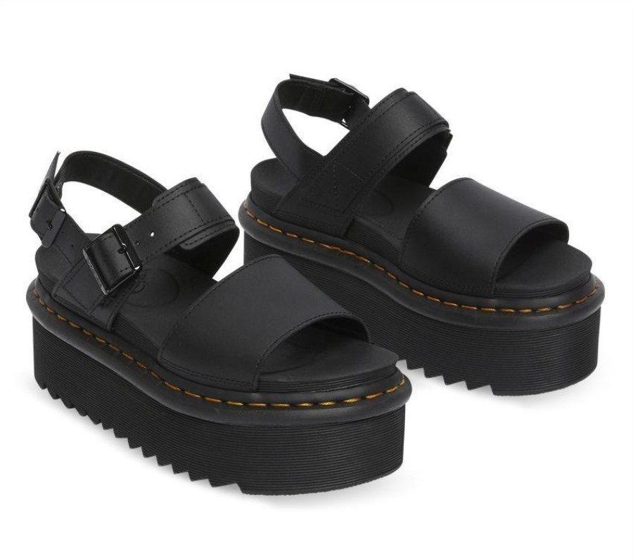 Black Hydro Dr.martens Norge Voss Quad Sandal
