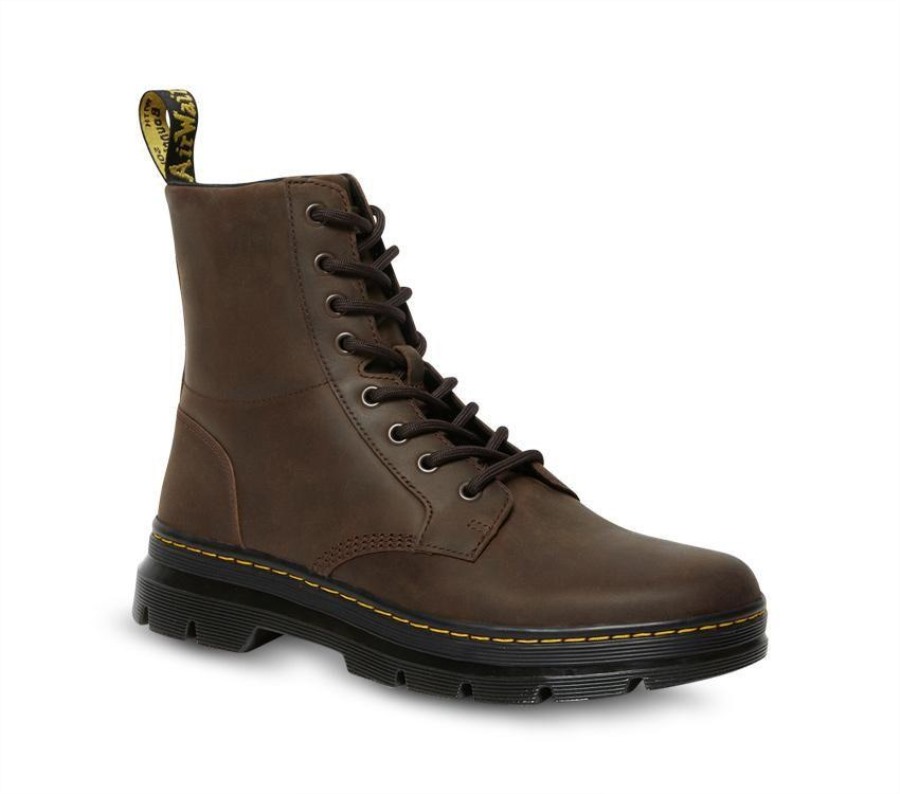Kammer Crazy Horse Boot Dr.martens Norge Mørkebrun Crazy Horse