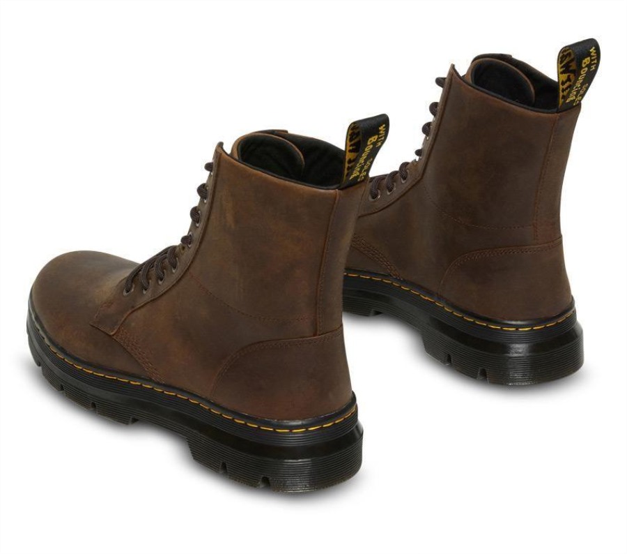 Kammer Crazy Horse Boot Dr.martens Norge Mørkebrun Crazy Horse
