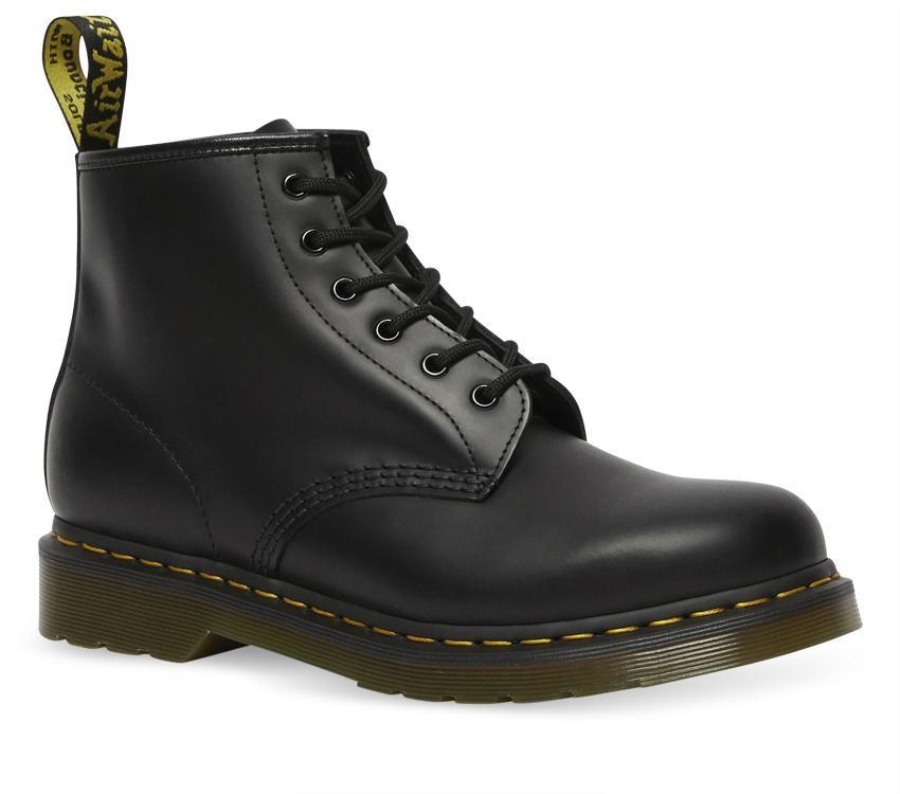 Dr.martens Norge 101 Smooth 6 Eye Boot Black Smooth