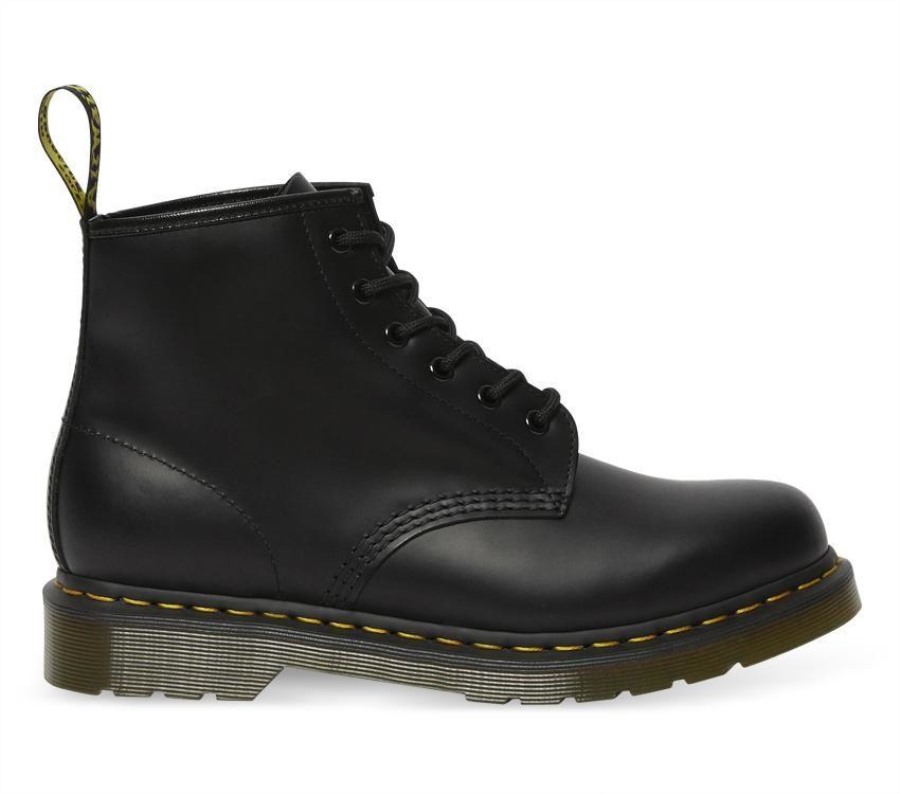 Dr.martens Norge 101 Smooth 6 Eye Boot Black Smooth