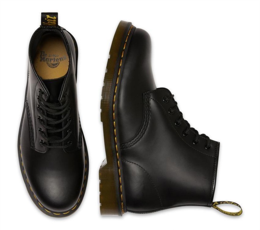 Dr.martens Norge 101 Smooth 6 Eye Boot Black Smooth