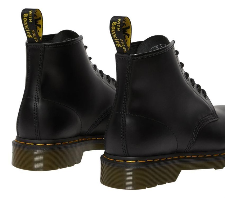 Dr.martens Norge 101 Smooth 6 Eye Boot Black Smooth