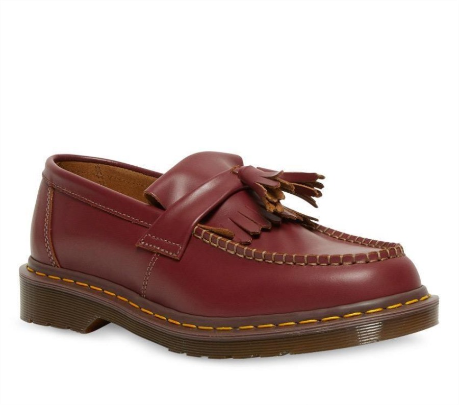 Dr.martens Norge Adrian Dusk Loafer Oxblood Quilon