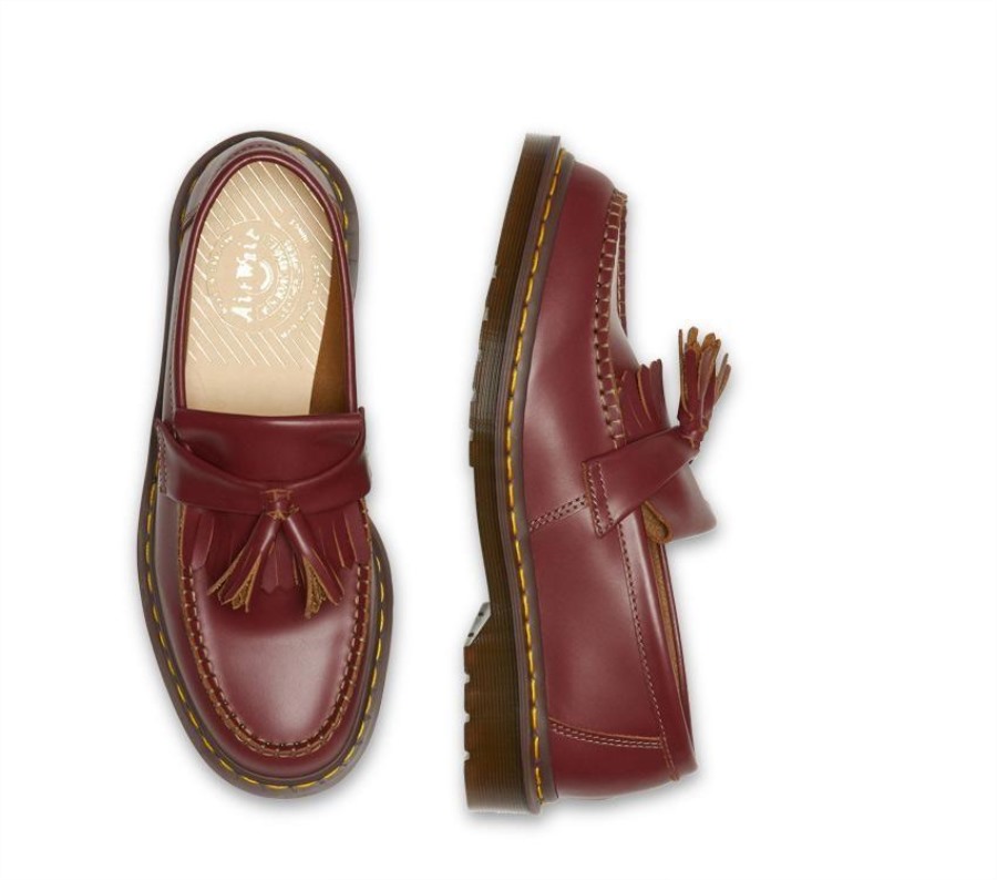Dr.martens Norge Adrian Dusk Loafer Oxblood Quilon