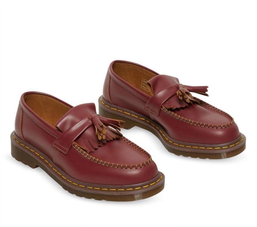 Dr.martens Norge Adrian Dusk Loafer Oxblood Quilon