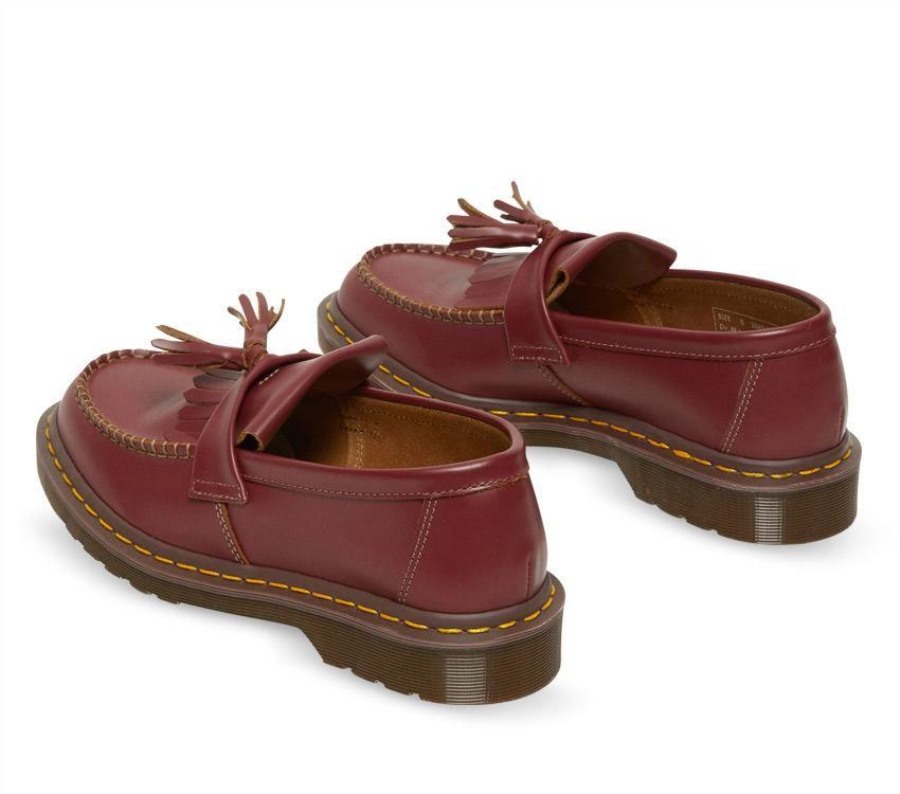 Dr.martens Norge Adrian Dusk Loafer Oxblood Quilon