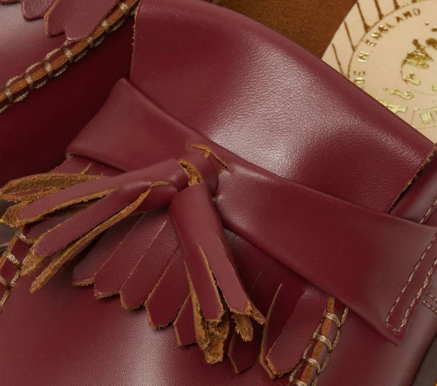 Dr.martens Norge Adrian Dusk Loafer Oxblood Quilon