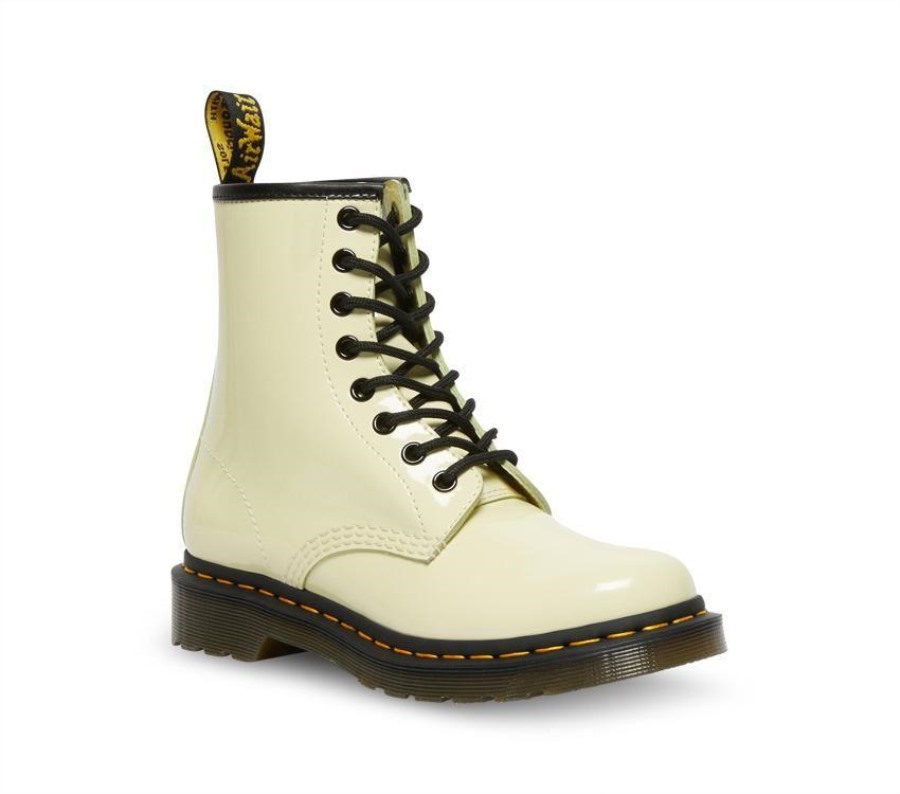 1460 Patentlamper Dr. Martens Norge Toile Cream Patentlamper