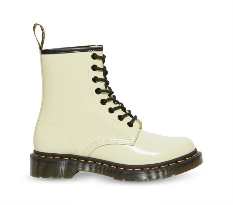 1460 Patentlamper Dr. Martens Norge Toile Cream Patentlamper