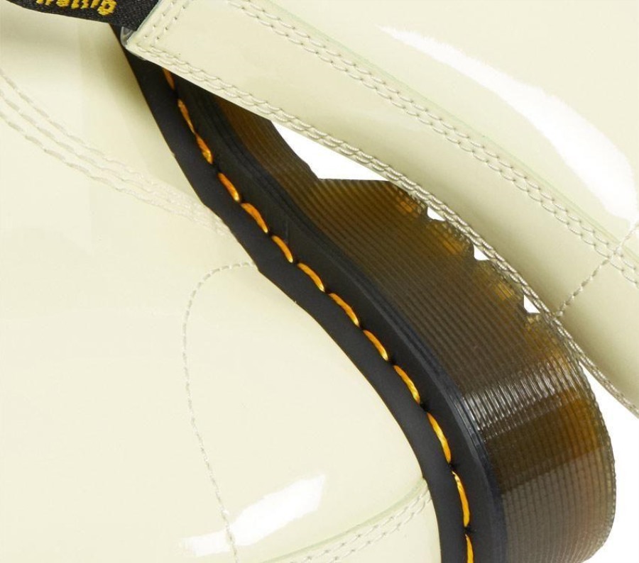 1460 Patentlamper Dr. Martens Norge Toile Cream Patentlamper