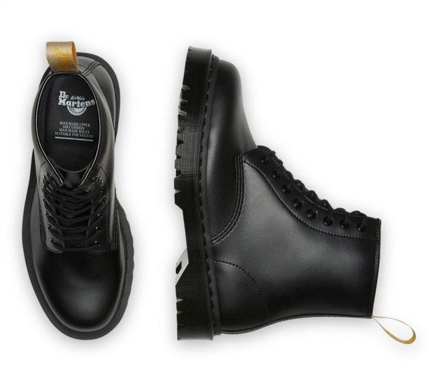 1460 Vegansk Bex Mono Dr.martens Norge Black Felix Rub Off