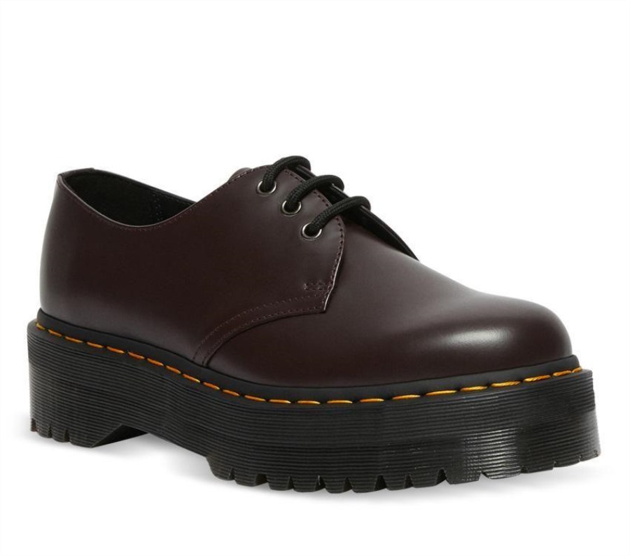 1461 Quad Polert Glatt Dr.martens Norge Old Oxblood