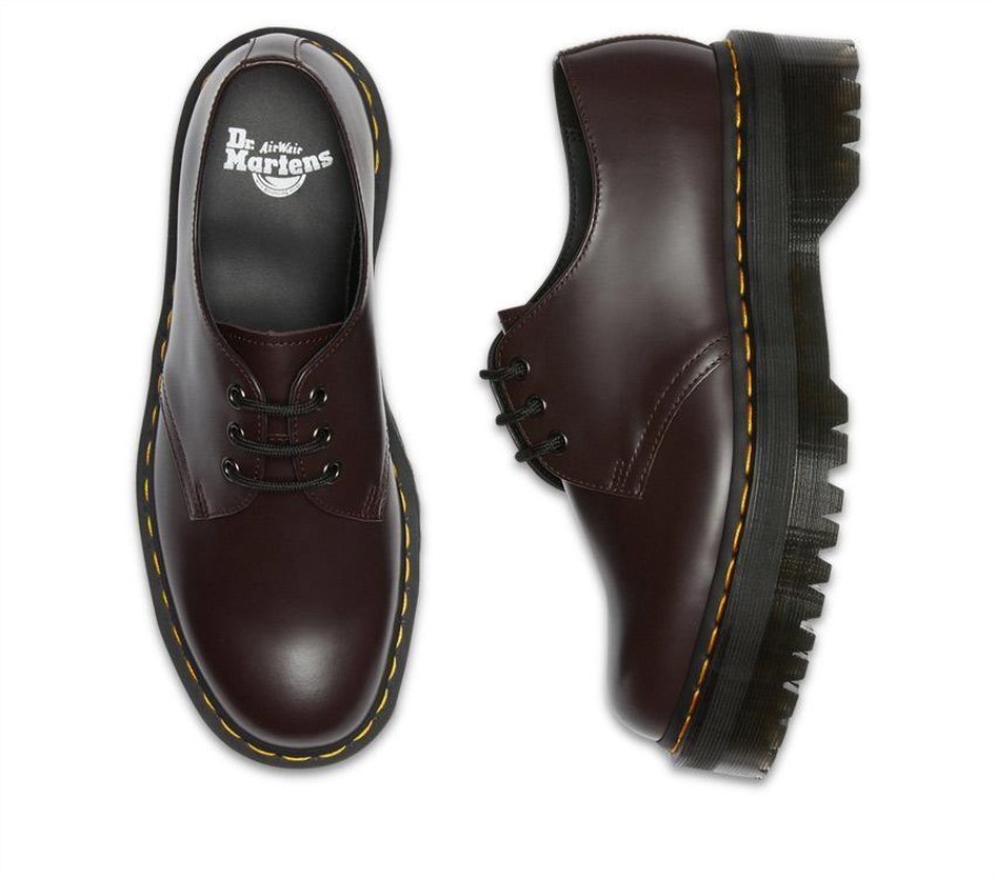1461 Quad Polert Glatt Dr.martens Norge Old Oxblood