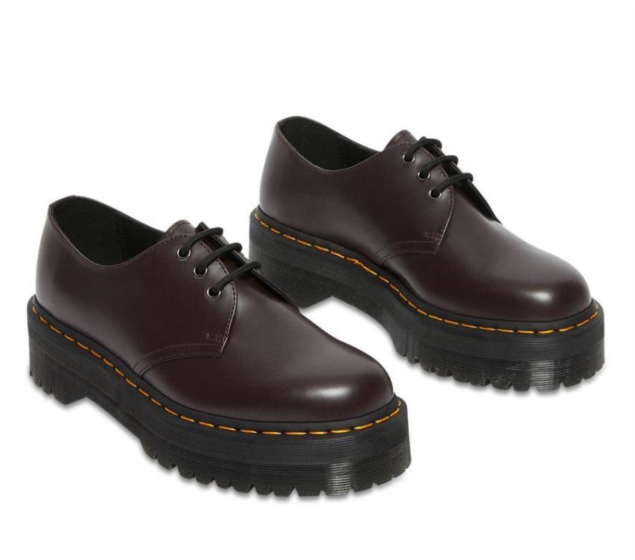 1461 Quad Polert Glatt Dr.martens Norge Old Oxblood