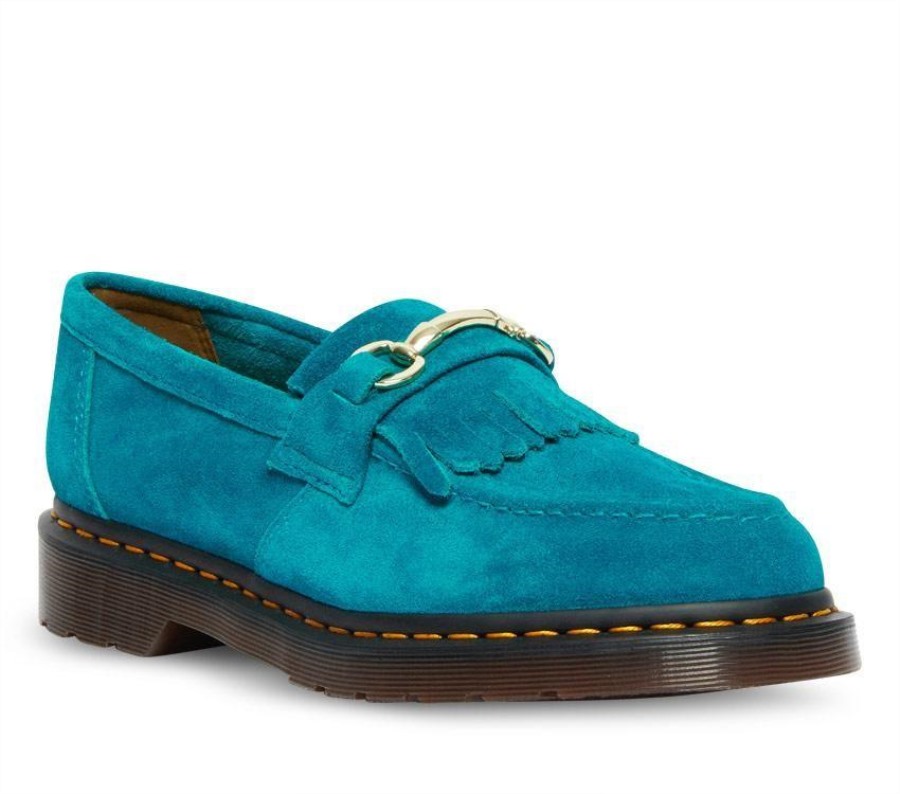 Adrian Snaffle Loafer Dr.martens Norge Turkis Desert Oasis Semsket Skinn