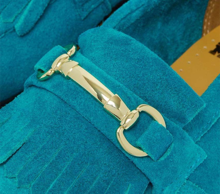 Adrian Snaffle Loafer Dr.martens Norge Turkis Desert Oasis Semsket Skinn