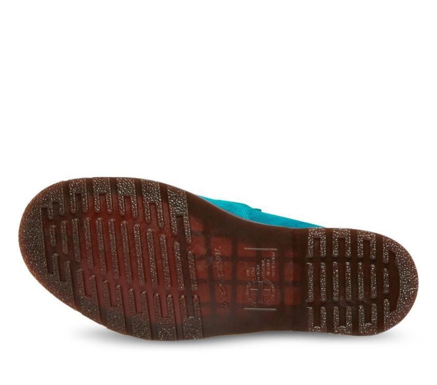 Adrian Snaffle Loafer Dr.martens Norge Turkis Desert Oasis Semsket Skinn