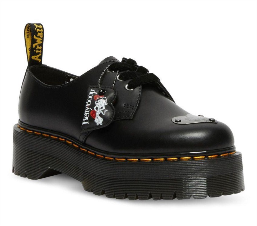 Svart Dr.martens Norge Betty Boop 1461 Quad