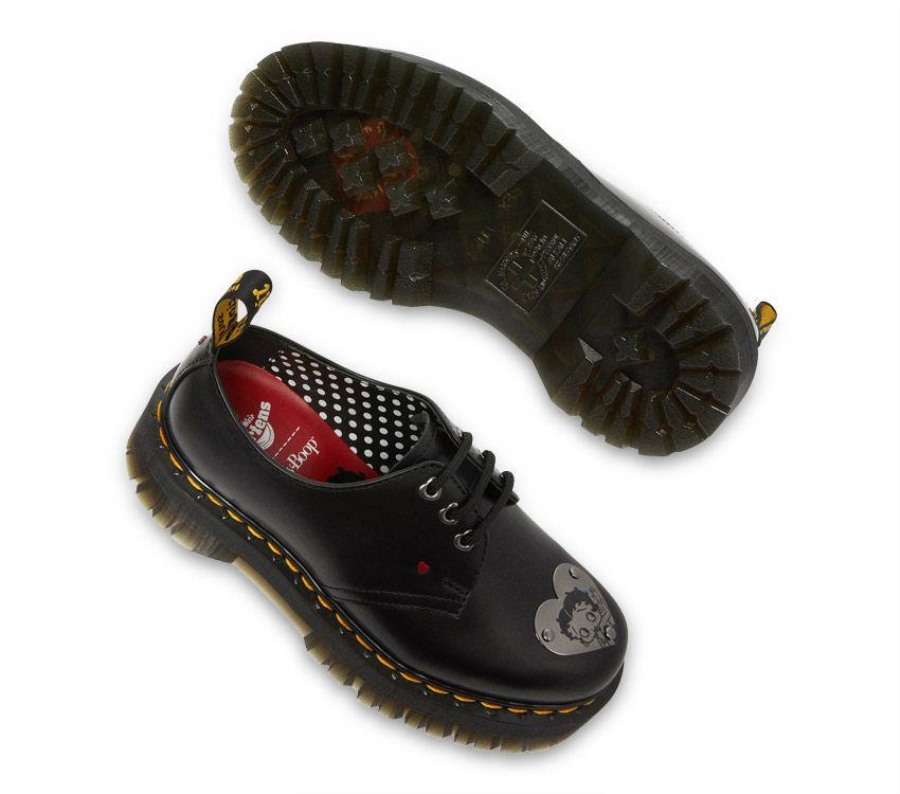 Svart Dr.martens Norge Betty Boop 1461 Quad
