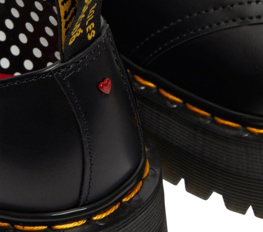 Svart Dr.martens Norge Betty Boop 1461 Quad