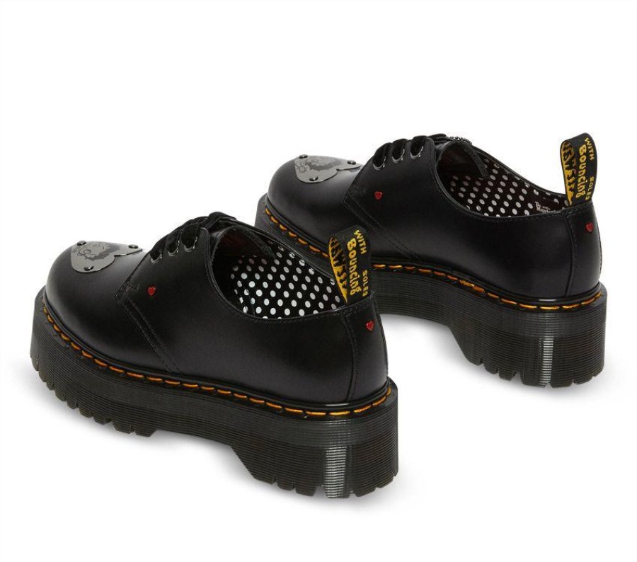 Svart Dr.martens Norge Betty Boop 1461 Quad