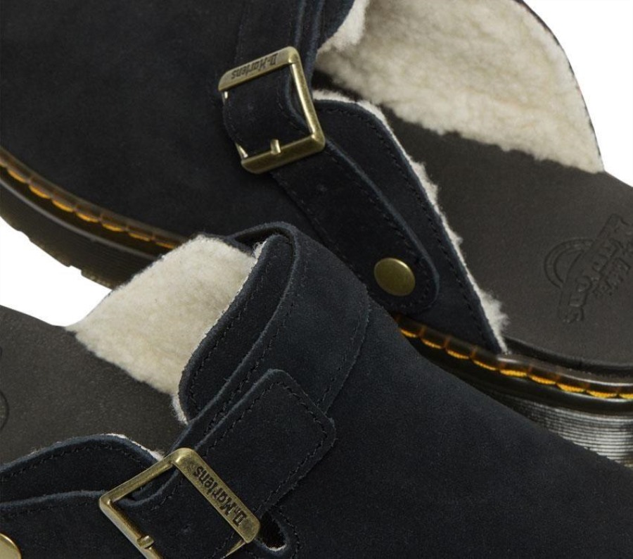 Svart Dr.martens Norge Carlson Semsket Muldyr