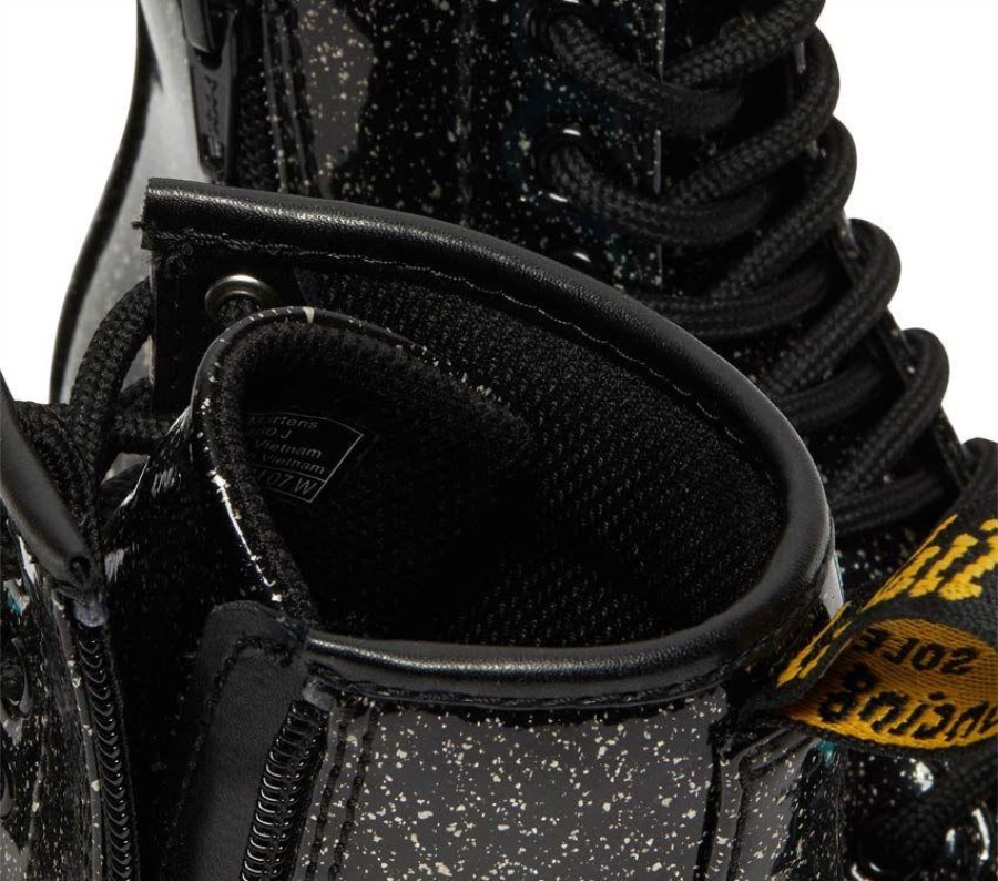 Sort Dr.martens Norge Junior 1460 Glitter Patent