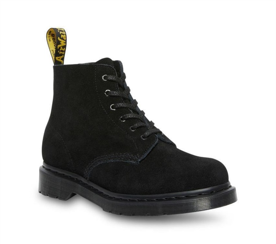 Sort E.h Semsket Skinn Dr.martens Norge 101 Mono E.h Semsket Skinn
