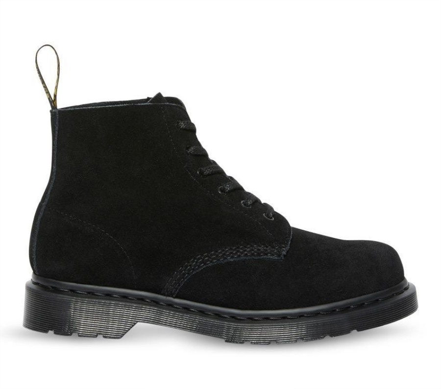 Sort E.h Semsket Skinn Dr.martens Norge 101 Mono E.h Semsket Skinn