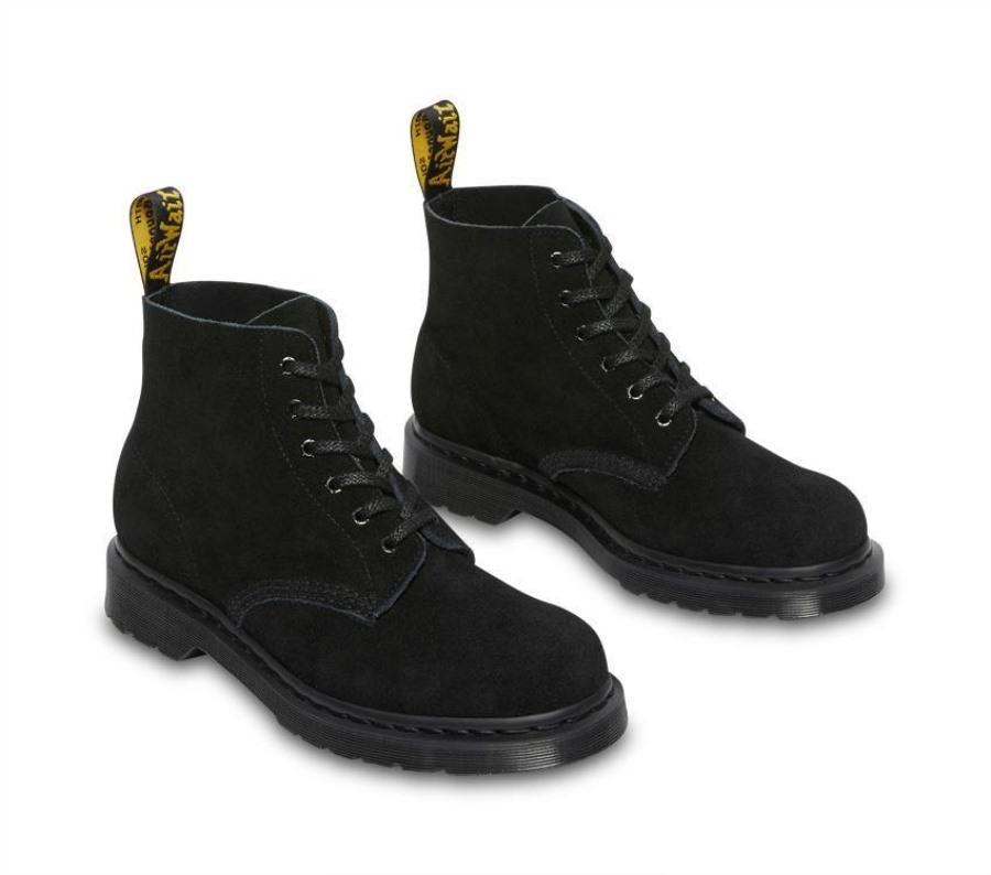 Sort E.h Semsket Skinn Dr.martens Norge 101 Mono E.h Semsket Skinn